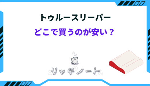 【2024年版】トゥルースリーパーはどこで買うのが安い？売ってる店一覧