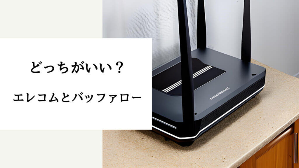 ルーター エレコム バッファロー どっちがいい