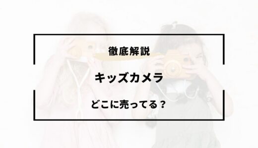 キッズカメラはどこに売ってる？トイザらス・カメラのキタムラなど