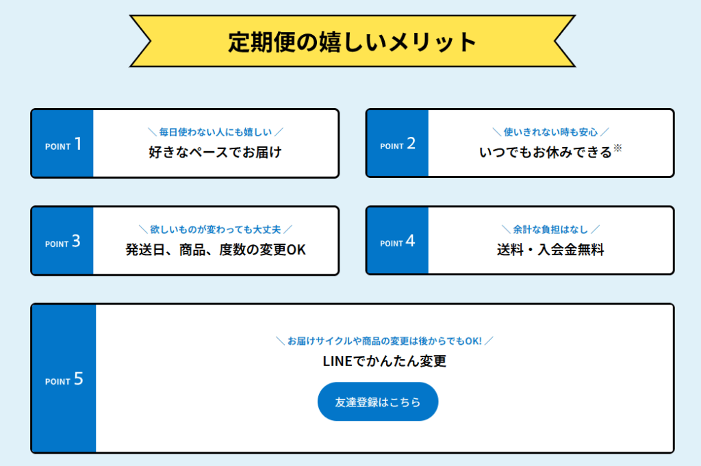 メガネスーパー 定期便