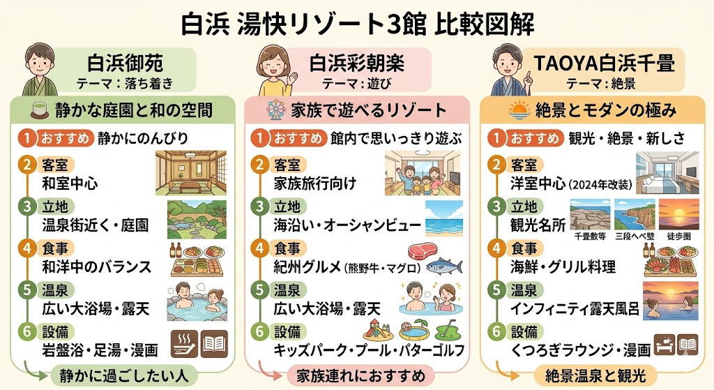 白浜の湯快リゾートはどこがいい